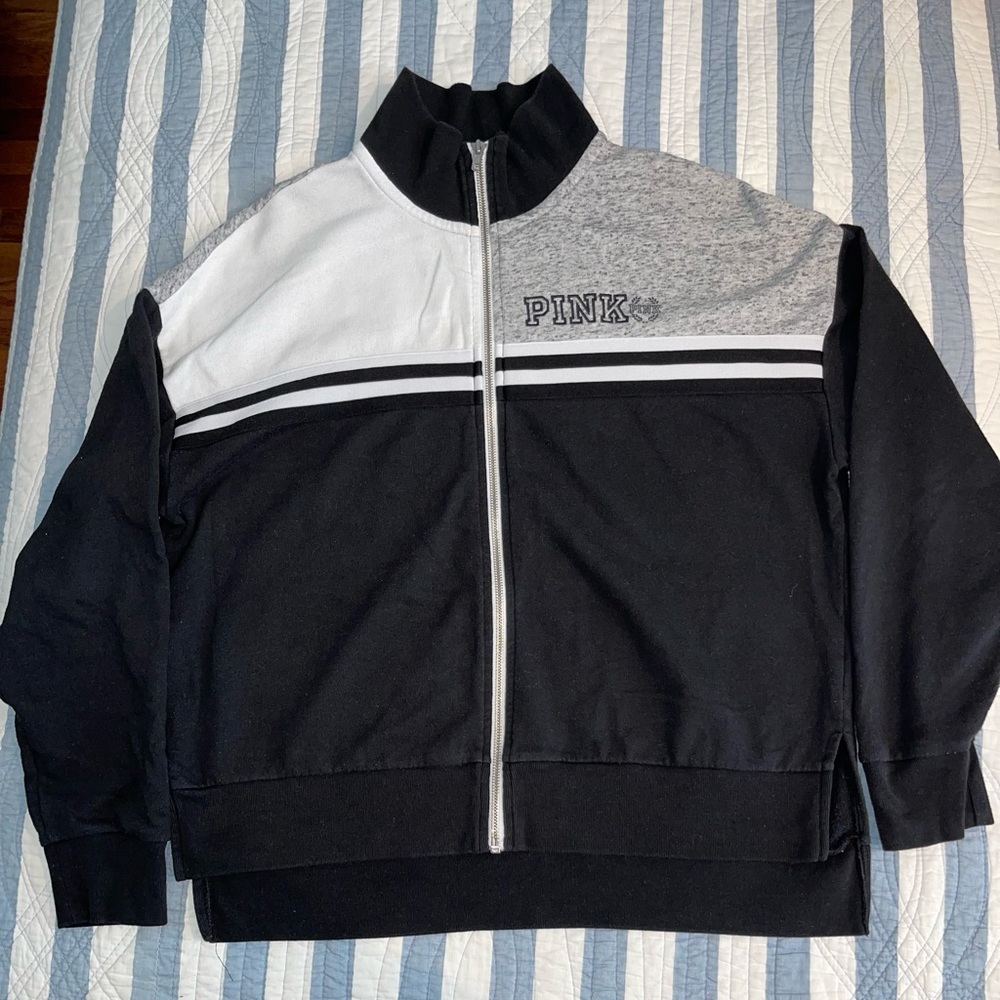 Victoria Secret PINK black track jacket